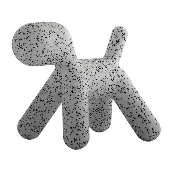Sivo-crna dječja stolica u obliku psa Magis Puppy, visina 45 cm