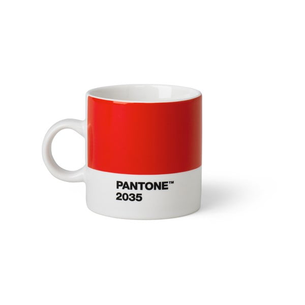 Pantone Espresso crvena šalica, 120 ml