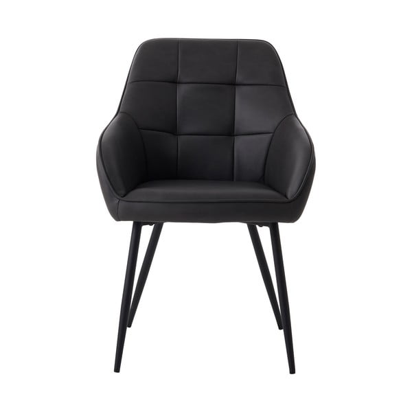 Tamno sive podstavljene blagovaonske stolice u setu s naslonima za ruke 2 kom Nolan Square – Unique Furniture-image-3