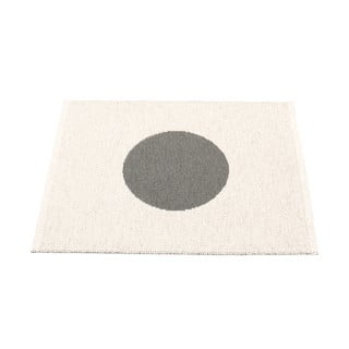 Tamno sivi unutarnji i vanjski tepih 70x90 cm Vera Charcoal – Pappelina