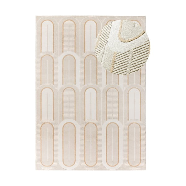 Krem tepih 133x190 cm Flora – Universal