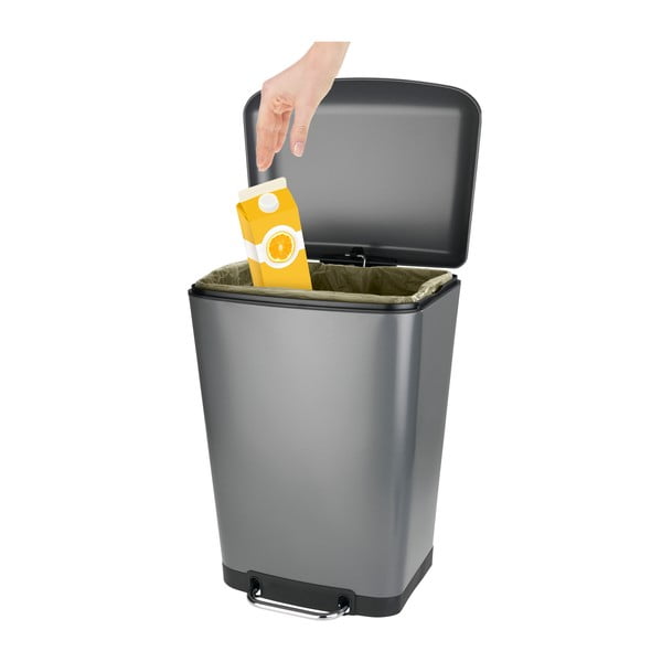 Kanta za smeće od čelika s pedalom Wenkoo, 30 L-image-2