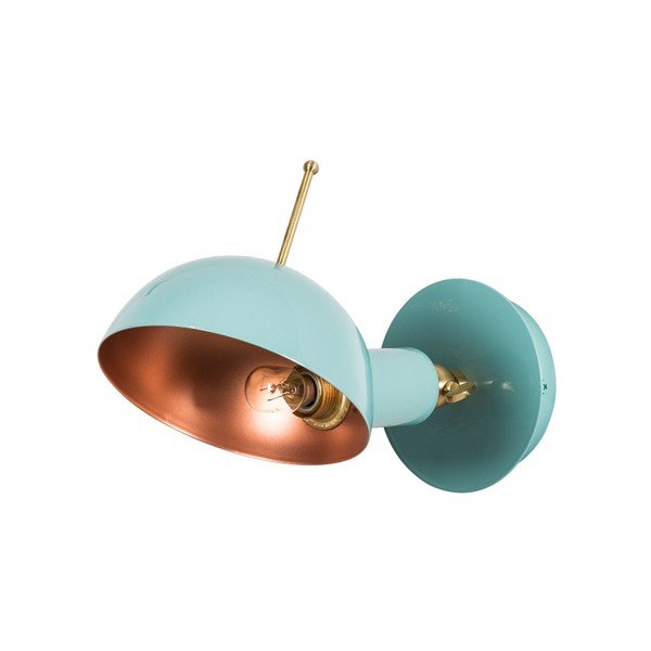 Svijetlo plava zidna svjetiljka Homemania Decor Oglio-image-2