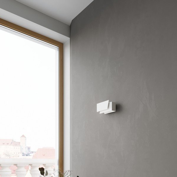 Bijela zidna lampa Tolestu – Sollux-image-2