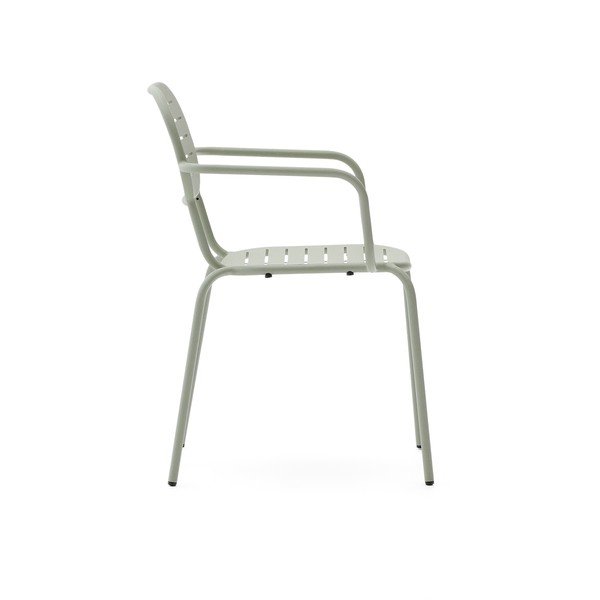 Mentol zelena metalna vrtna stolica Brai – Kave Home-image-3