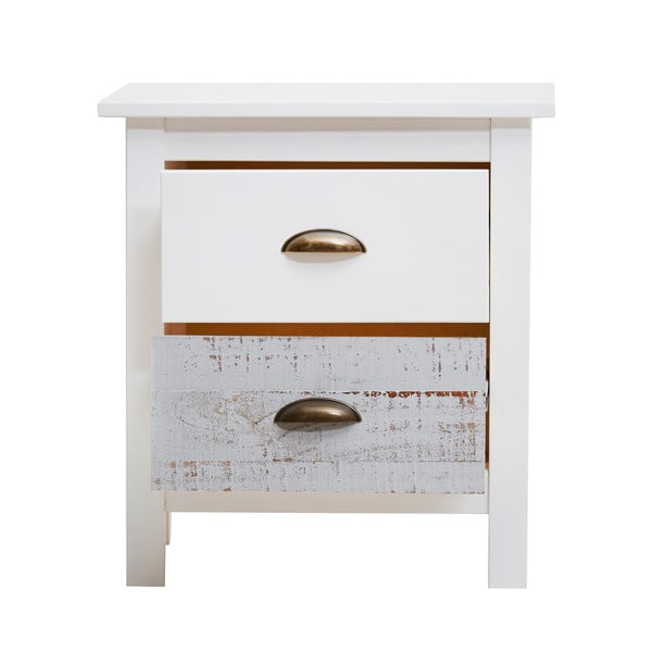 Bijelo-sivi noćni ormarić Marckeric Romantica, 46 x 50 cm-image-3