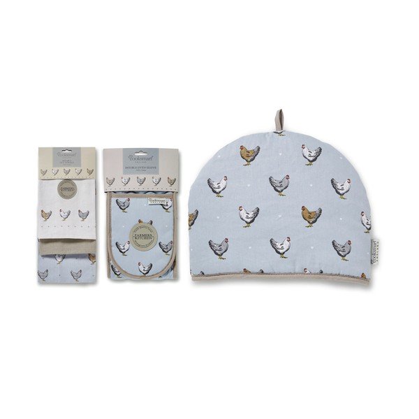 Kuhinjske krpe, držač za lonce i poklopac za čajnik u setu 5 kom Farmers Kitchen – Cooksmart ®