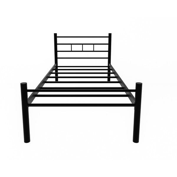 Crni metalni krevet s podnicom 90x200 cm K70 – Kalune Design-image-2