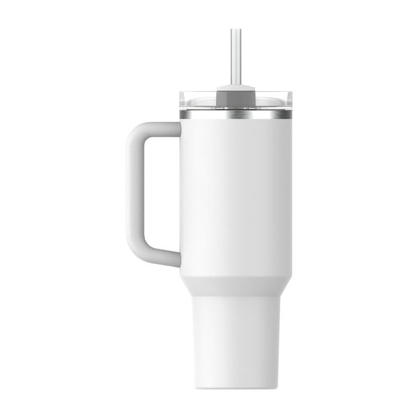 Bijela termosica od nehrđajućeg čelika sa slamkom 1,18 l Quencher H2.0 FlowState Tumbler Frost – Stanley-image-3