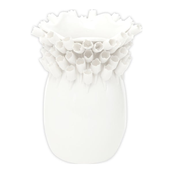Bijela porculanska vaza Mauro Ferretti Tulip, visina 25 cm