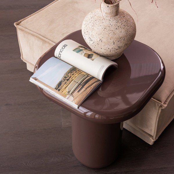 Pomoćni stol u sjajnom dekoru 50x50 cm Zava – WOOOD-image-1