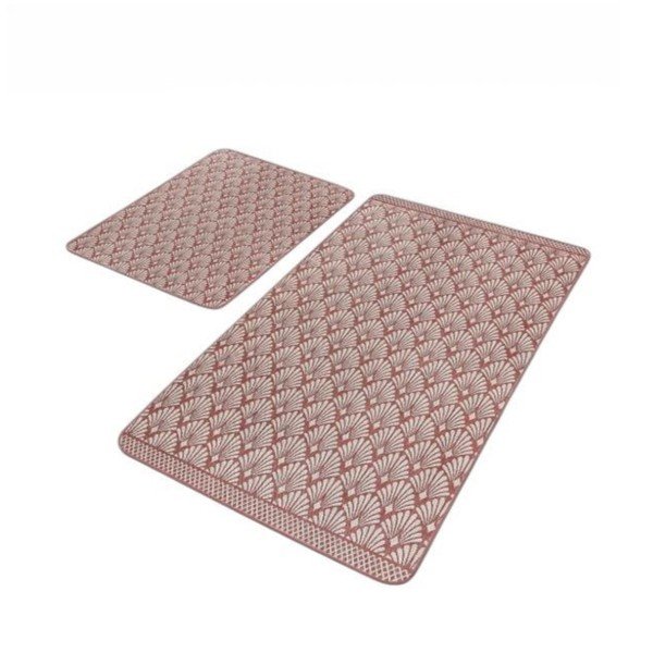 Smeđe od samta kupaonske prostirke u setu 2 kom 60x100 cm – Mila Home