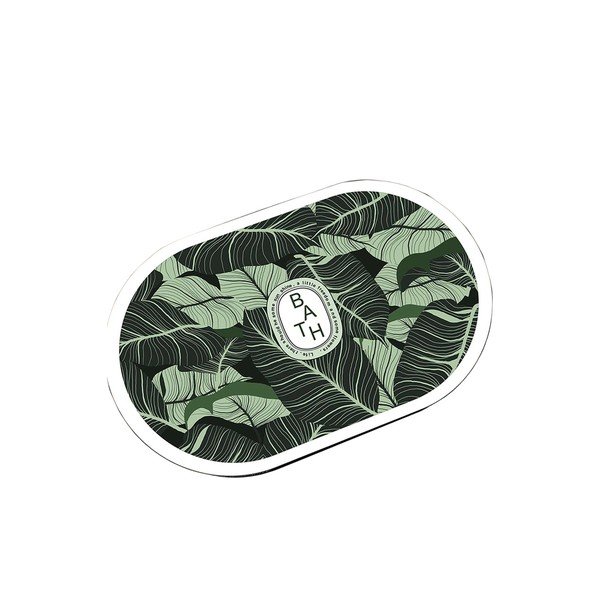 Zelena kupaonska prostirka 60x100 cm Aleas – Foutastic