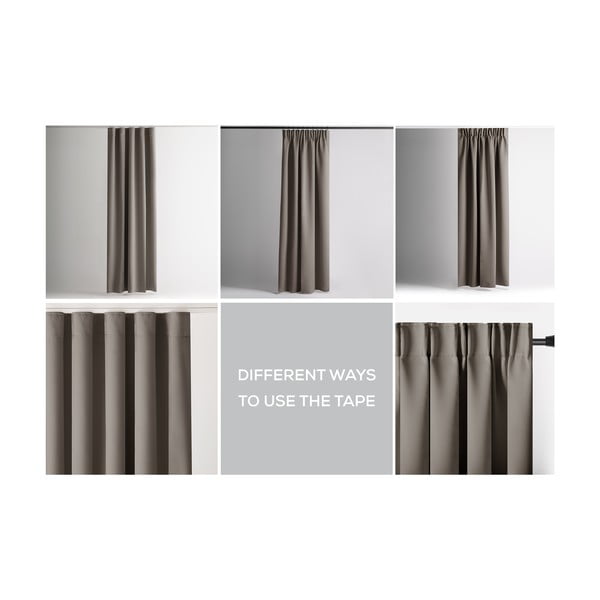 Sivo-bež zavjesa za djelomično zamračenje 140x245 cm Kierra – Restilo-image-3