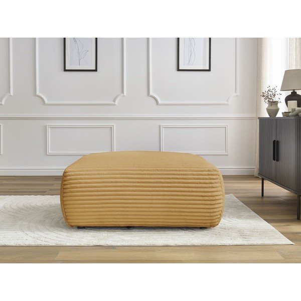 Senf žuti tabure od samta Lucien – Bobochic Paris-image-1