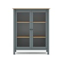 Vitrina prljavo zelena od masivnog bora 90x110x40 cm Misti – Marckeric