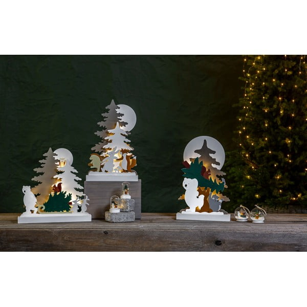 Bijeli svjetlosni ukras s božićnim motivom Forest Friends – Star Trading-image-2