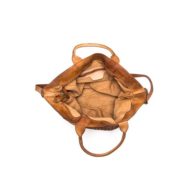 Kožna torbica Anna Luchini 14 Cognac-image-3