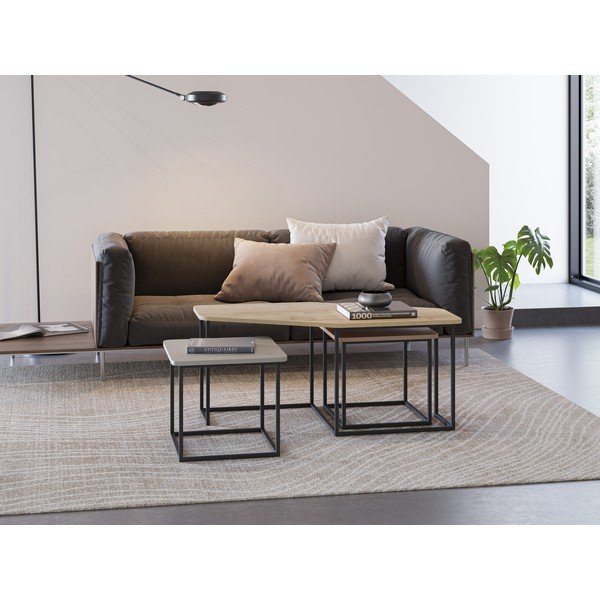 Stolići za kavu u setu 3 kom 60x111,5 cm Zoya – Marckeric-image-1