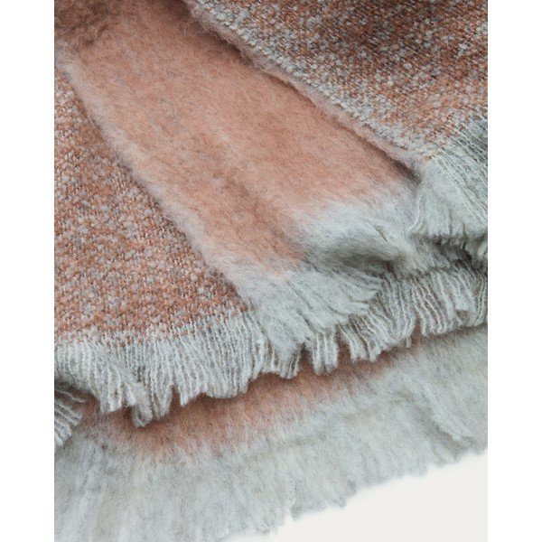 Deka od mješavine vune boja terakote 130x170 cm Rodin – Kave Home-image-1