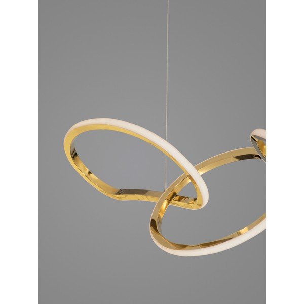 LED viseća svjetiljka aluminijska s mogućnosti zatamnjivanja u zlatnoj boji Girish – Nova Luce-image-2
