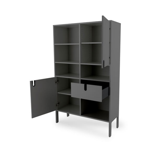 Siva polica za knjige Tenzo Uno, visina 176 cm-image-4