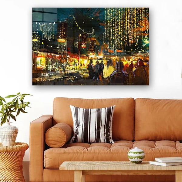 Staklena slika 100x70 cm City Street - Wallity-image-1