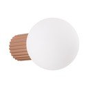Svjetlo smeđa zidna lampa ø 12 cm Orbital – Sollux