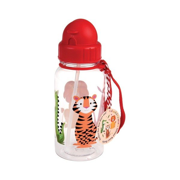 Crvena dječja boca od tritana 500 ml Colourful Creatures – Rex London
