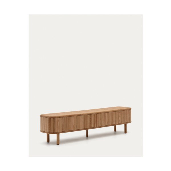 TV komoda u dekoru jasena u prirodnoj boji 200x50x40 cm Mailen – Kave Home-image-2