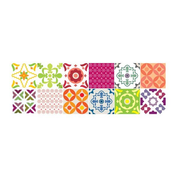 Set od 12 Ambiance zidnih naljepnica Elegant Tiles, 10 x 10 cm-image-2