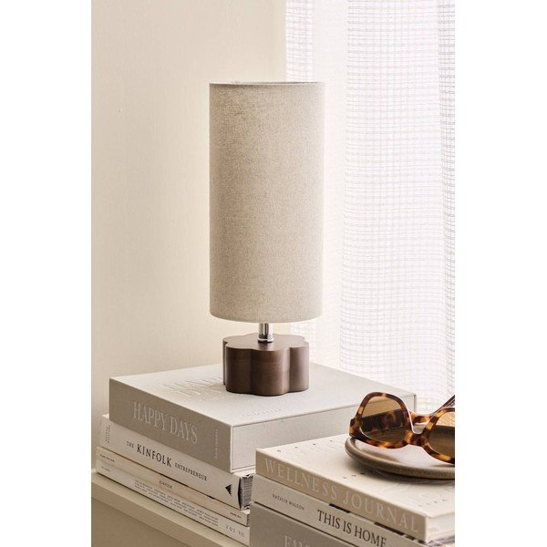 Smeđa/bež lanena stolna lampa (visina 33,5 cm) Joline – Ellos Home-image-2