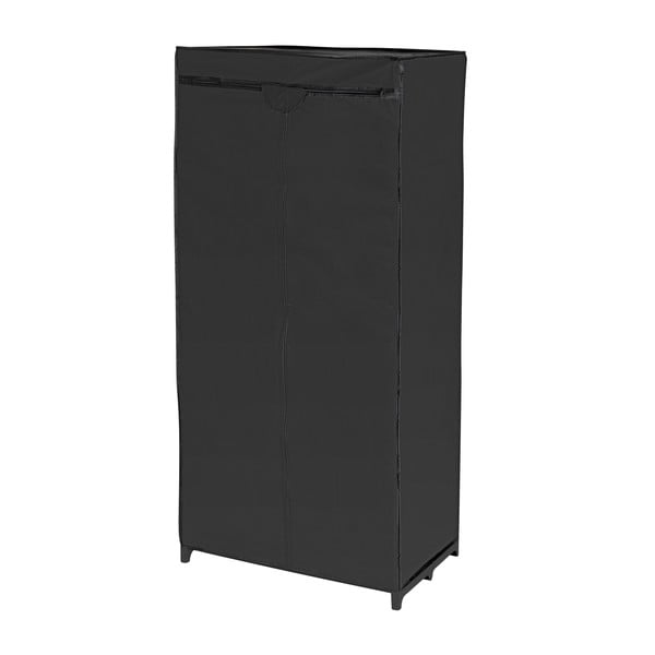 Crni ormar od tkanine Wenkoo, 160 x 50 x 75 cm-image-1