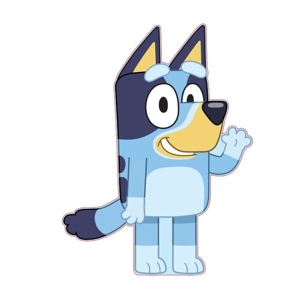 Dječji jastuk od flisa 25x33 cm Bluey – Jerry Fabrics