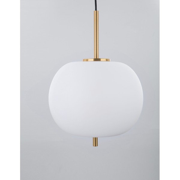 Bijela/mjedena staklena viseća svjetiljka ø 30 cm Lato – Nova Luce-image-2