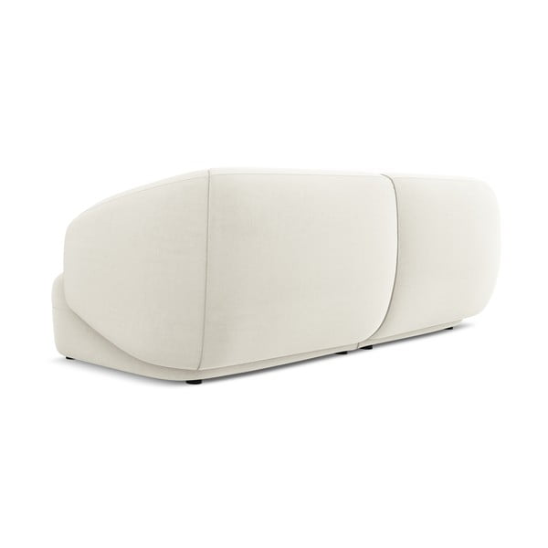 Bijela baršunasti sofa 232 cm Moana – Makamii-image-1