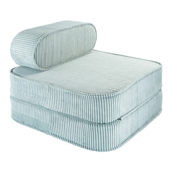 Mentol zelena dječja fotelja od samta Flip – Wigiwama