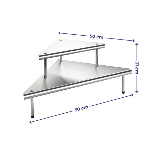 Dodatna polica od nehrđajućeg čelika Massivo - Maximex-image-3
