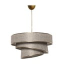 Bež/u zlatnoj boji viseća svjetiljka s tekstilnim sjenilom ø 40 cm Couper – Opviq lights