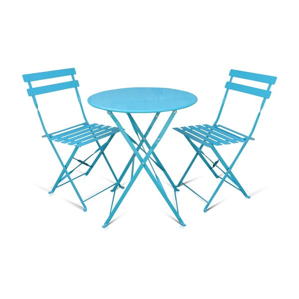 Set od 2 sklopive vrtne stolice i stol Crido Consulting Aqua