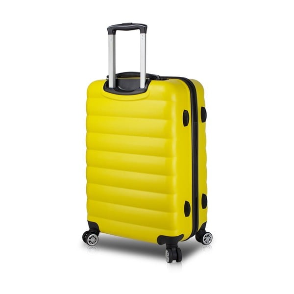 Žuti putni kovčeg na kotačima s USB priključkom My Valice COLORS RESSNO Pilot Suitcase
