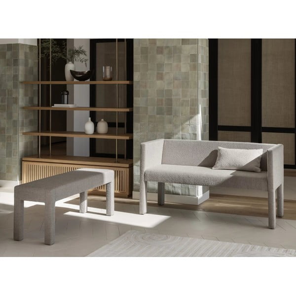 Bež klupa od bouclé tkanine Sitta – Blomus-image-3