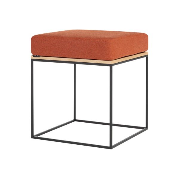 Podstavljeni stolac boje terakote Feo – noo.ma