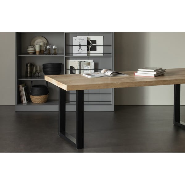 Blagovaonski stol s pločom od drveta manga WOOOD, 180 x 90 cm-image-1