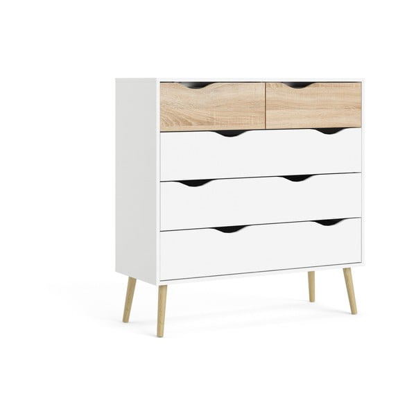 Bijela komoda Tvilum Oslo, 99 x 101 cm-image-2