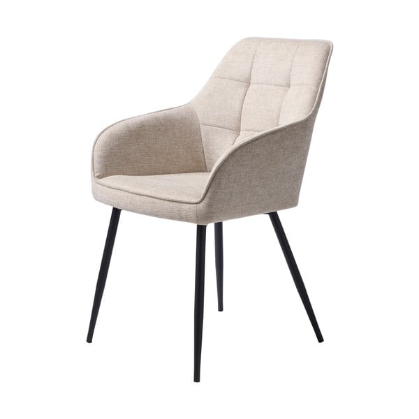 Bež podstavljena blagovaonska stolica s naslonima za ruke Nolan – Unique Furniture-image-1