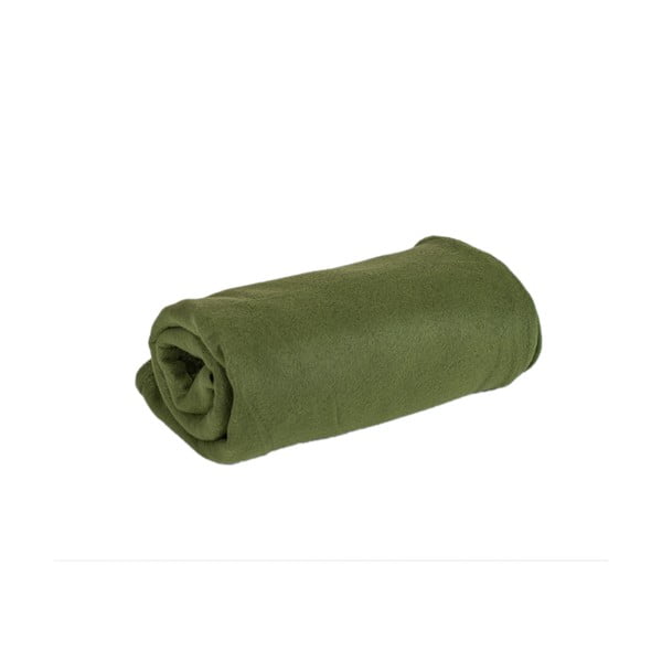Maslinasto zelena deka od flisa 200x150 cm - JAHU collections