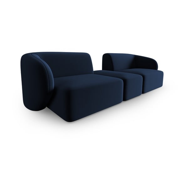 Plava baršunasti sofa 246 cm Paolo – Milo Casa-image-2