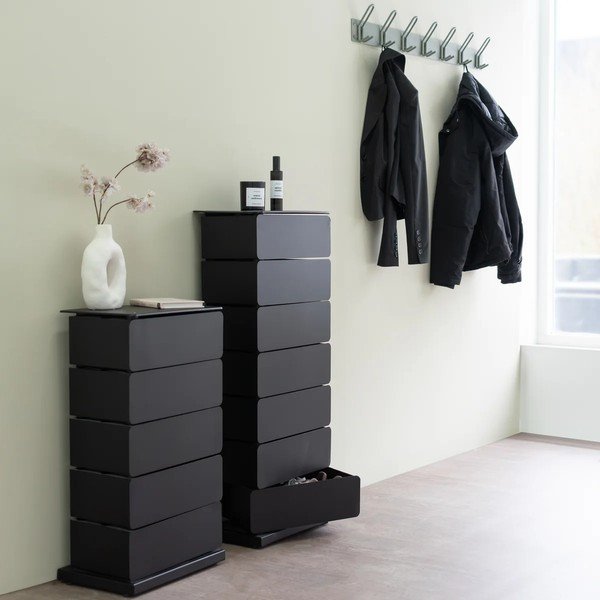 Crna metalna komoda 37x99x26 cm Joey – Spinder Design-image-1