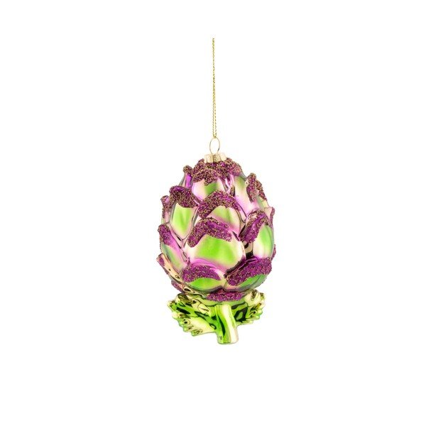 Stakleni ukas za božićno drvce 7 cm Artichoke – Sass & Belle